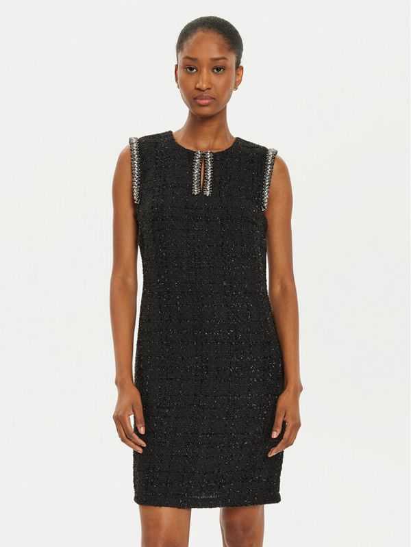 Rinascimento Rinascimento Džemper haljina CFC0019574002 Crna Regular Fit