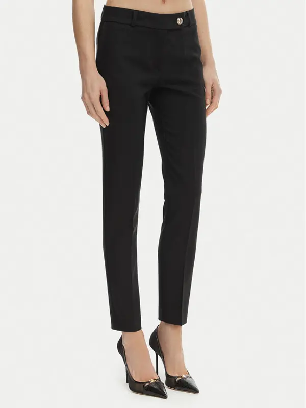 RINASCIMENTO Rinascimento Hlače CFC0128638003 Crna Slim Fit