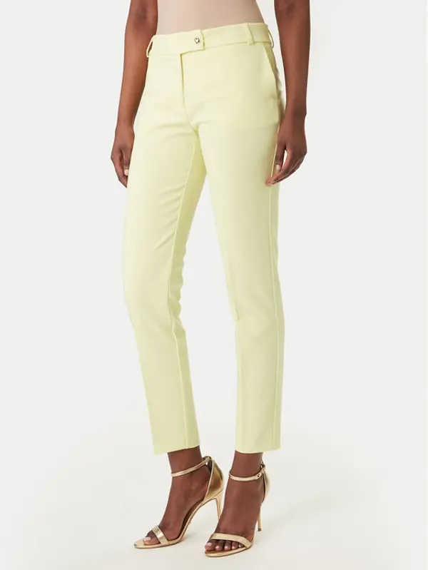 RINASCIMENTO Rinascimento Hlače CFC0128638003 Žuta Slim Fit