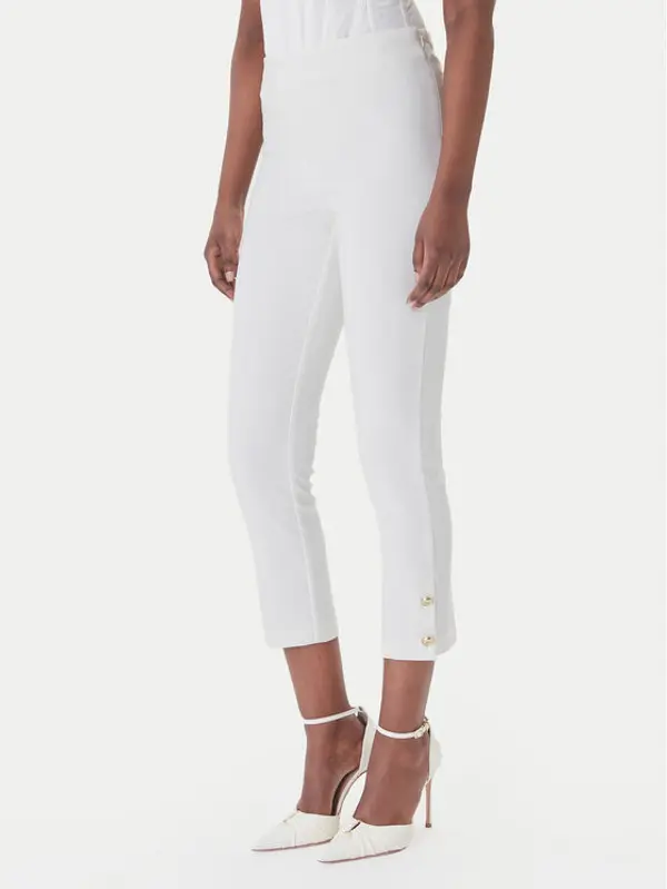RINASCIMENTO Rinascimento Hlače CFC0128641003 Bijela Slim Fit