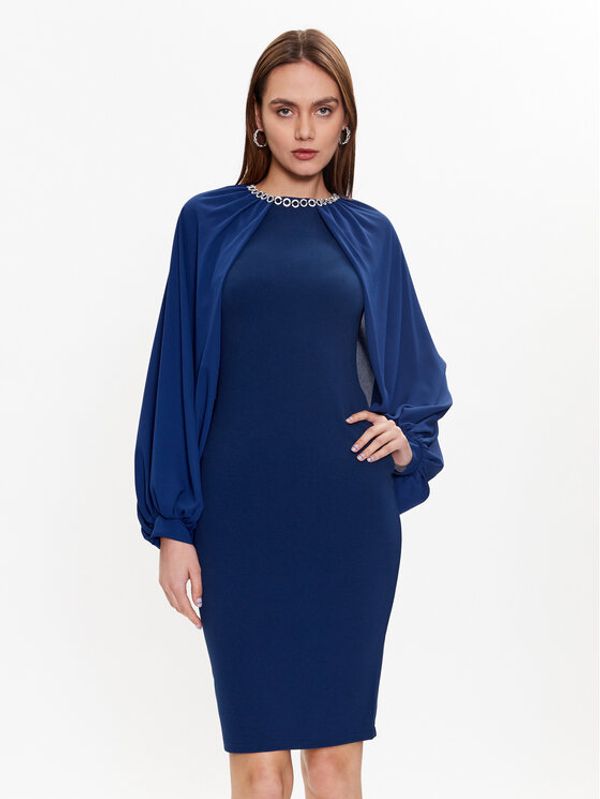 Rinascimento Rinascimento Koktel haljina CFC0018940002 Tamnoplava Regular Fit