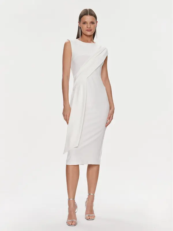 RINASCIMENTO Rinascimento Koktel haljina CFC0019379002 Bijela Regular Fit