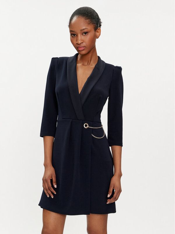 Rinascimento Rinascimento Koktel haljina CFC0019381002 Tamnoplava Regular Fit