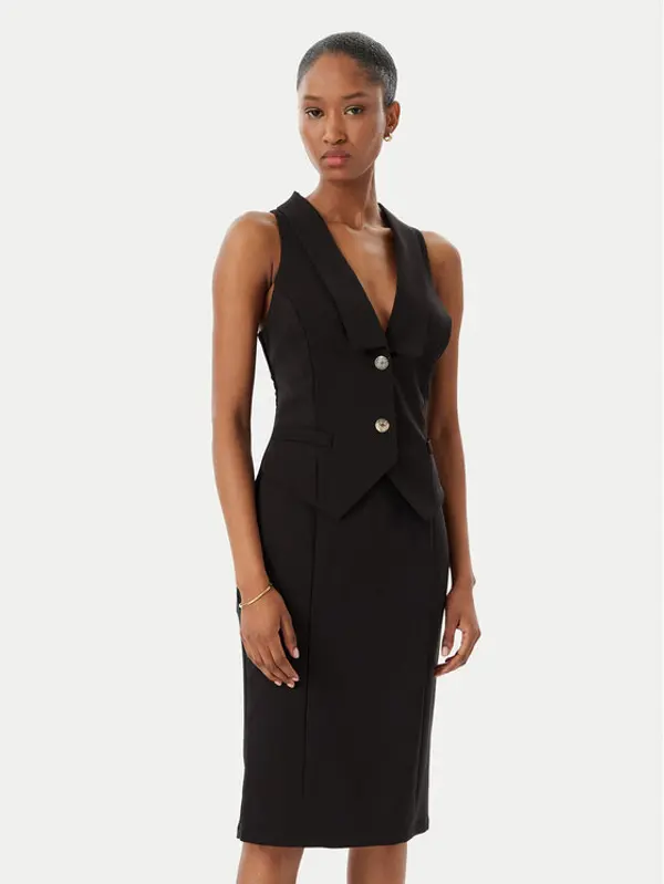 RINASCIMENTO Rinascimento Koktel haljina CFC0019846002 Crna Regular Fit