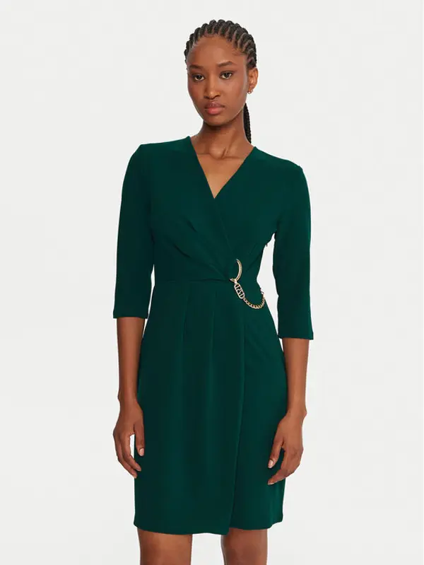 RINASCIMENTO Rinascimento Koktel haljina CFC0020071002 Zelena Regular Fit