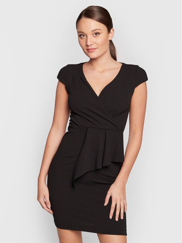 Rinascimento Rinascimento Koktel haljina CFC0110052003 Crna Regular Fit