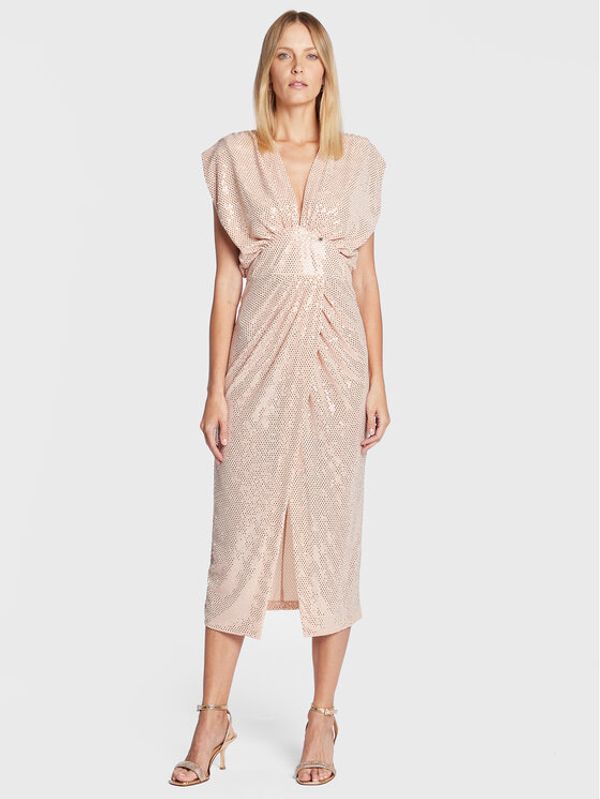 Rinascimento Rinascimento Koktel haljina CFC0110461003 Ružičasta Regular Fit