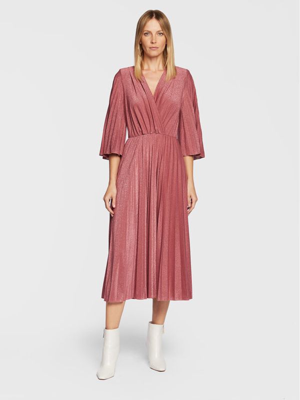 Rinascimento Rinascimento Koktel haljina CFC0111400003 Ružičasta Regular Fit