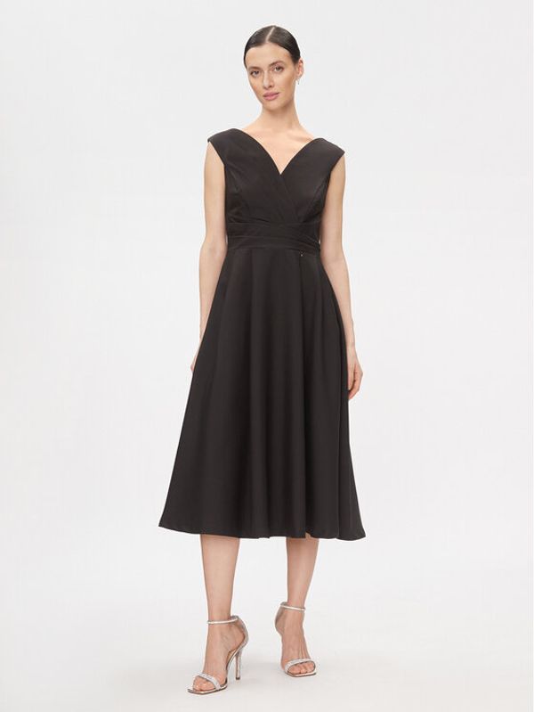 Rinascimento Rinascimento Koktel haljina CFC0116143003 Crna Regular Fit