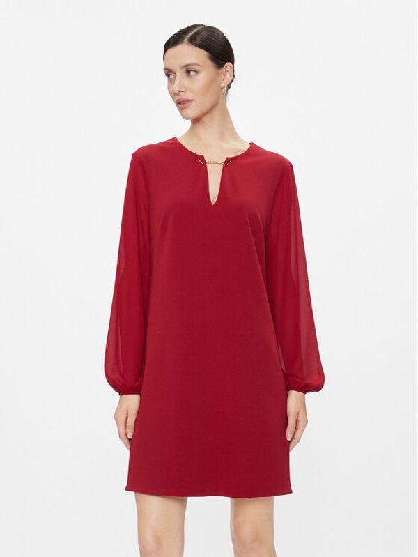 Rinascimento Rinascimento Koktel haljina CFC0116242003 Crvena Relaxed Fit