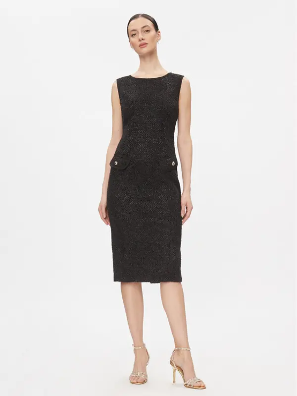 RINASCIMENTO Rinascimento Koktel haljina CFC0116876003 Crna Slim Fit