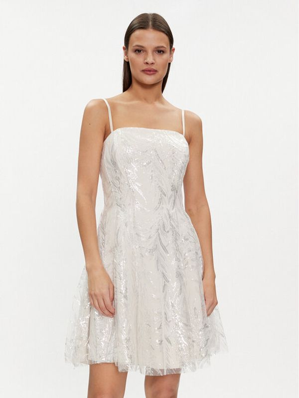 Rinascimento Rinascimento Koktel haljina CFC0117811003 Écru A-Line Fit