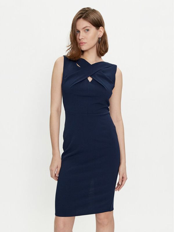 Rinascimento Rinascimento Koktel haljina CFC0118081003 Tamnoplava Slim Fit