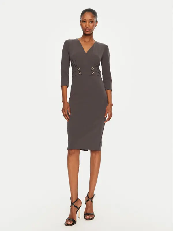 RINASCIMENTO Rinascimento Koktel haljina CFC0119920003 Siva Regular Fit