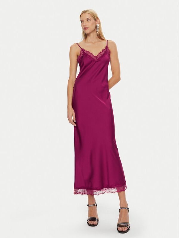 Rinascimento Rinascimento Koktel haljina CFC0120043003 Tamnocrvena Regular Fit