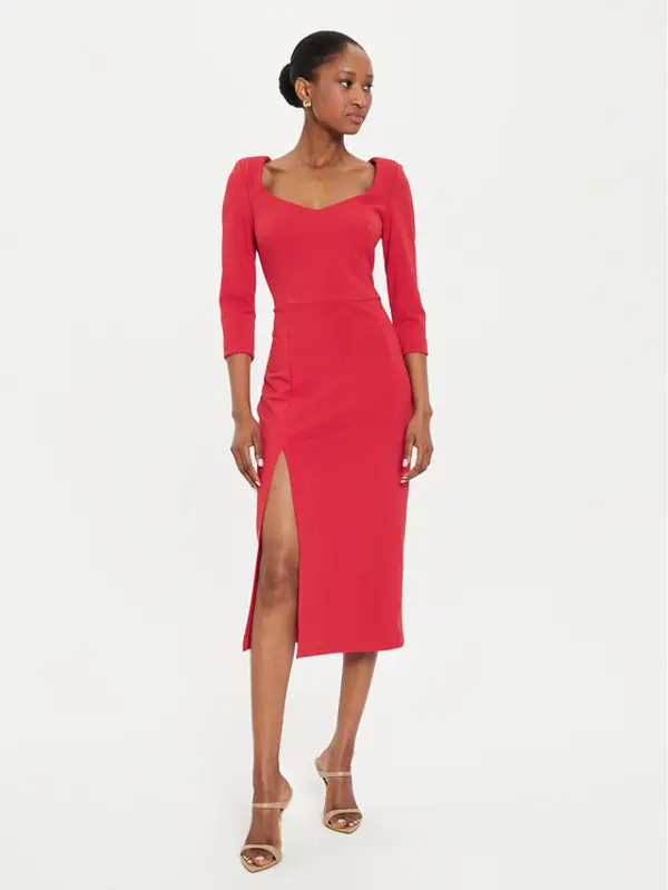 RINASCIMENTO Rinascimento Koktel haljina CFC0121015003 Crvena Regular Fit