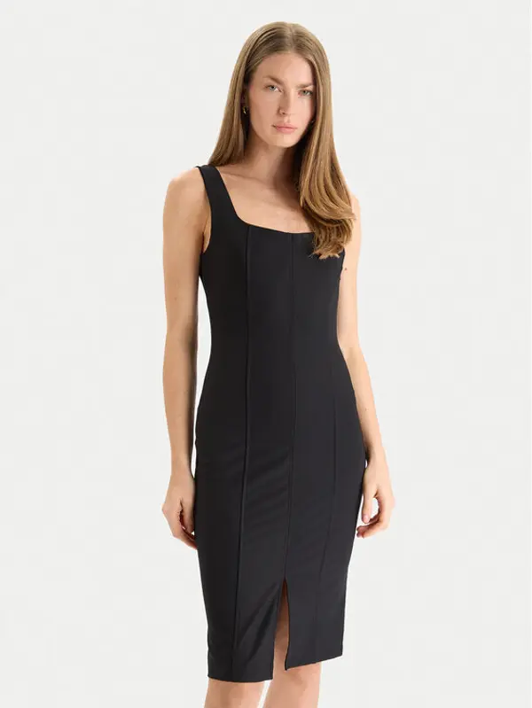 RINASCIMENTO Rinascimento Koktel haljina CFC0125541003 Crna Slim Fit
