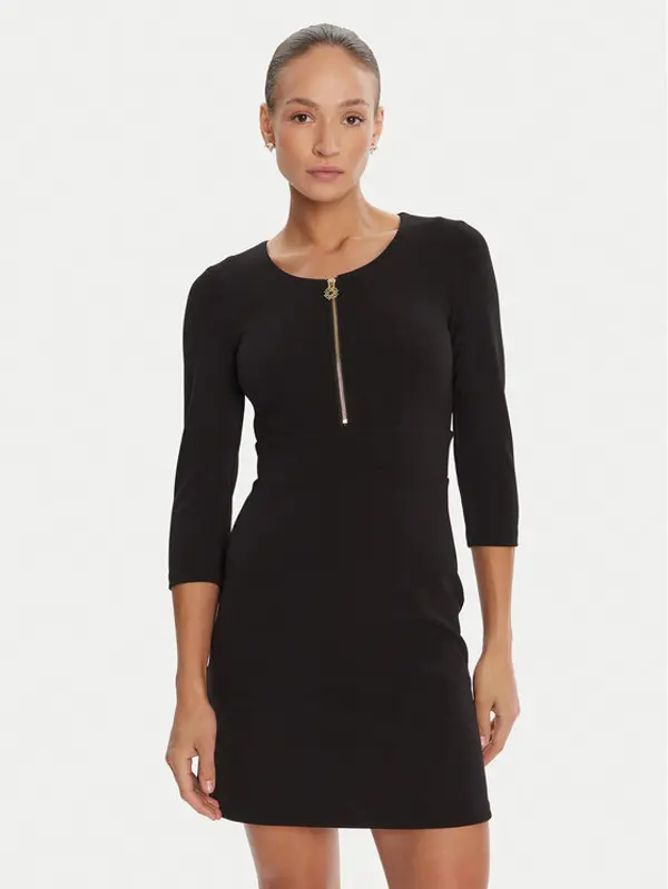 RINASCIMENTO Rinascimento Koktel haljina CFC0125584003 Crna Slim Fit