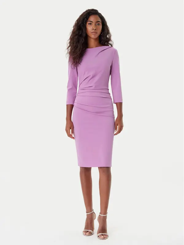 RINASCIMENTO Rinascimento Koktel haljina CFC0126154003 Ružičasta Slim Fit