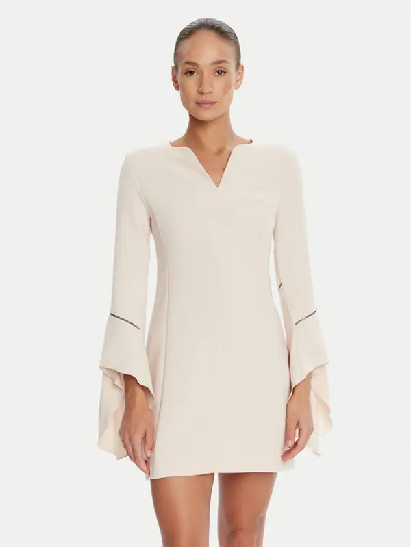 RINASCIMENTO Rinascimento Koktel haljina CFC0126187003 Bež Slim Fit