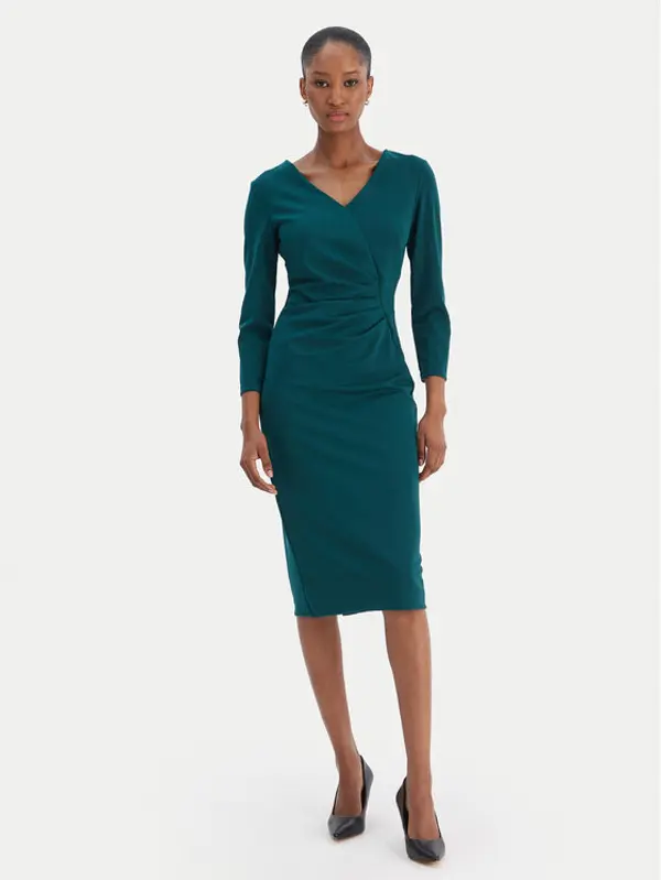RINASCIMENTO Rinascimento Koktel haljina CFC0126655003 Zelena Slim Fit