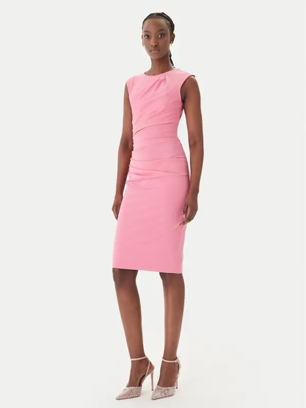 RINASCIMENTO Rinascimento Koktel haljina CFC0127683003 Ružičasta Slim Fit