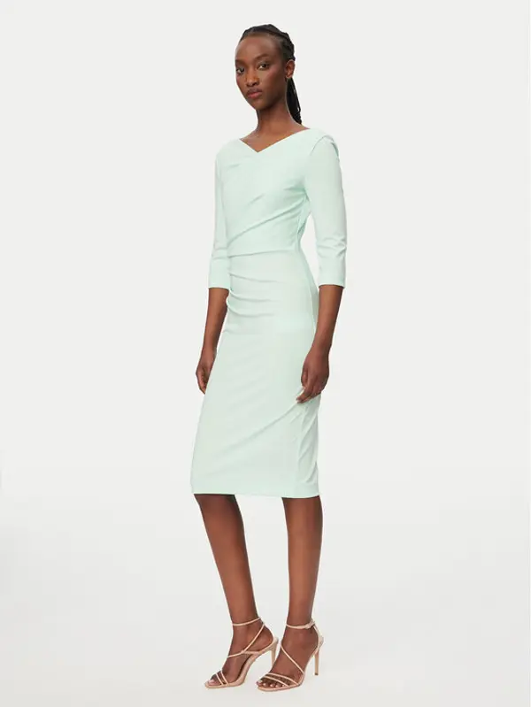 RINASCIMENTO Rinascimento Koktel haljina CFC0127699003 Zelena Slim Fit