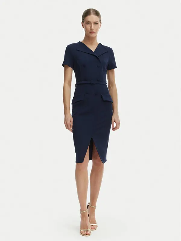 RINASCIMENTO Rinascimento Koktel haljina CFC0127893003 Tamnoplava Slim Fit