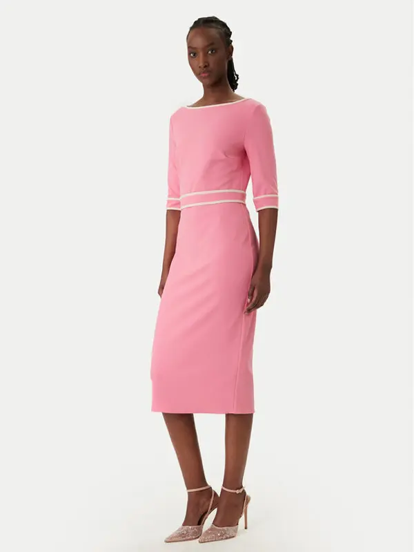 RINASCIMENTO Rinascimento Koktel haljina CFC0127991003 Ružičasta Slim Fit