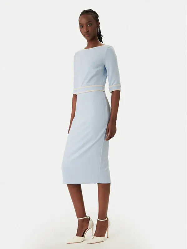 RINASCIMENTO Rinascimento Koktel haljina CFC0127991003 Svijetloplava Slim Fit