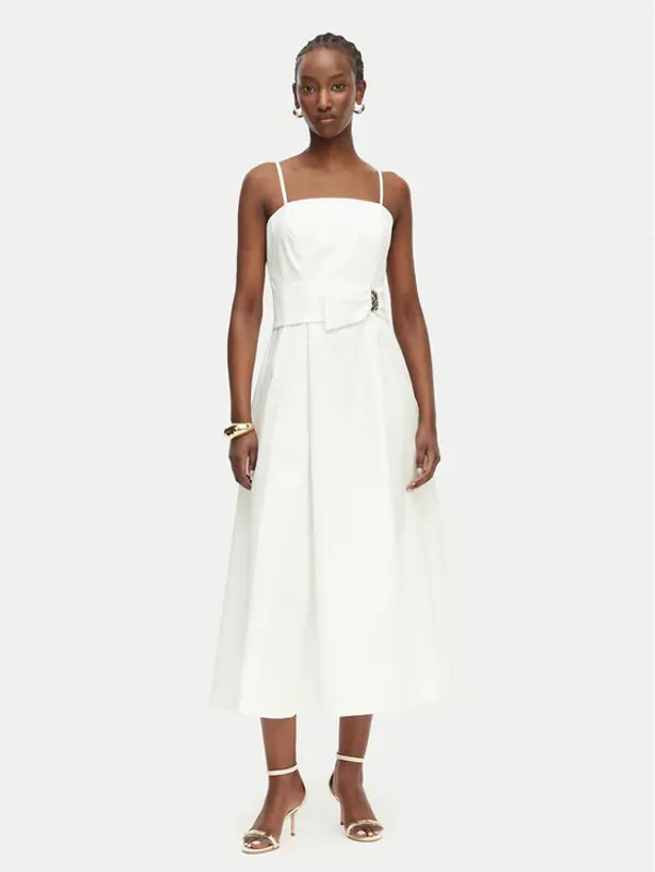 RINASCIMENTO Rinascimento Koktel haljina CFC0128860003 Bijela Regular Fit