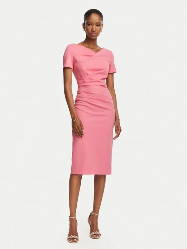 RINASCIMENTO Rinascimento Koktel haljina CFC0129420003 Ružičasta Slim Fit