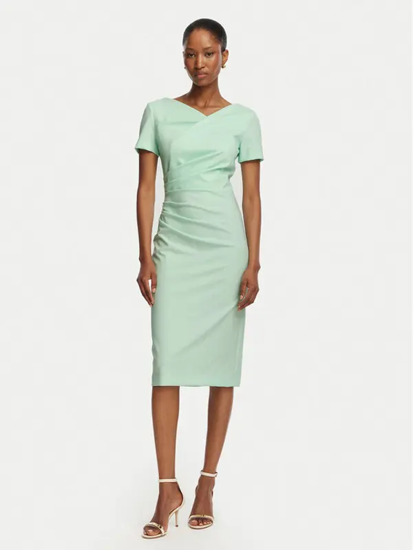 RINASCIMENTO Rinascimento Koktel haljina CFC0129420003 Zelena Slim Fit