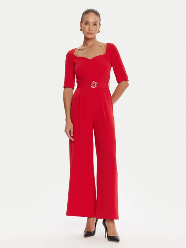RINASCIMENTO Rinascimento Kombinezon CFC0125323003 Crvena Wide Leg