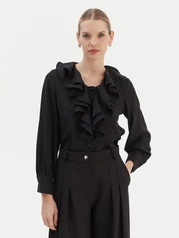 RINASCIMENTO Rinascimento Košulja CFC0020157002 Crna Regular Fit