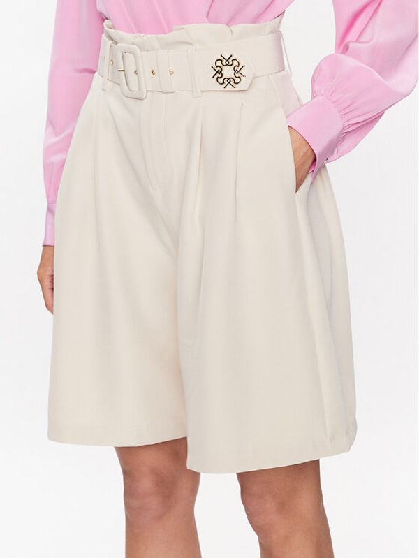 Rinascimento Rinascimento Kratke hlače CFC0112557003 Écru Relaxed Fit