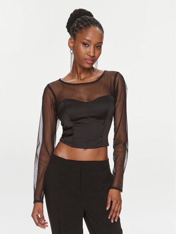 Rinascimento Rinascimento Majica CFC0116823003 Crna Slim Fit