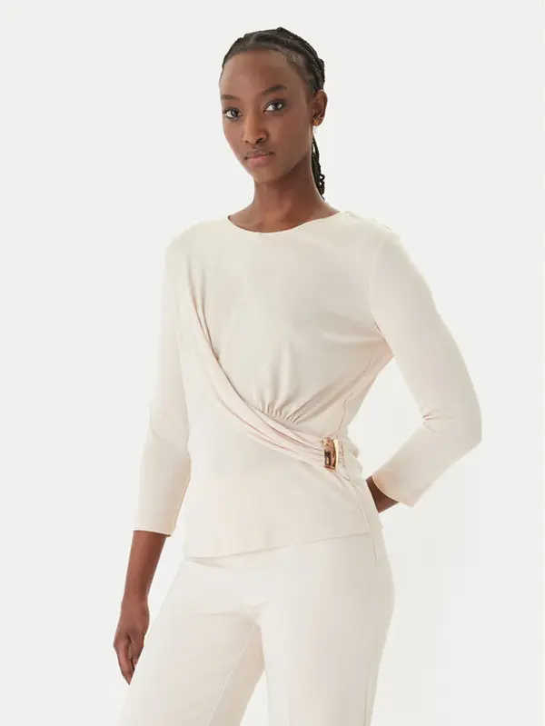 RINASCIMENTO Rinascimento Majica CFC0127695003 Bež Slim Fit