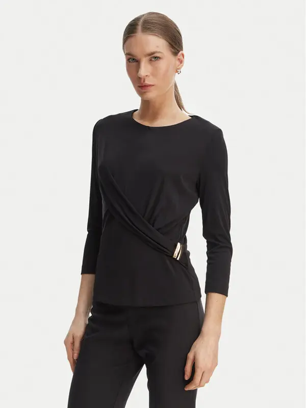 RINASCIMENTO Rinascimento Majica CFC0127695003 Crna Slim Fit