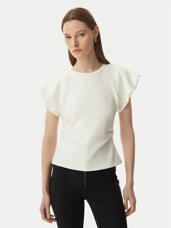 RINASCIMENTO Rinascimento Majica CFC0128153003 Krem Slim Fit