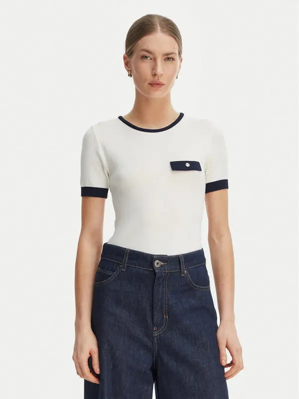 RINASCIMENTO Rinascimento Majica CFM0012253003 Bijela Slim Fit