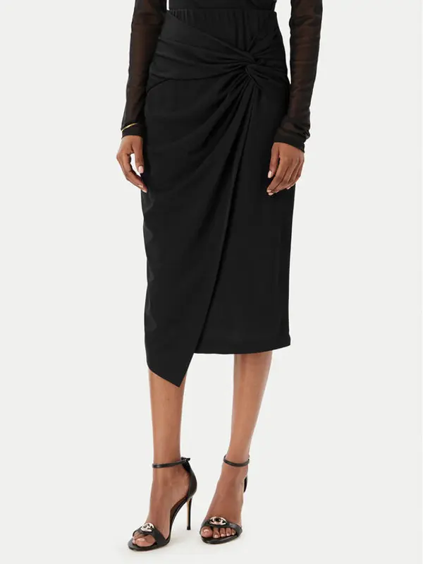 RINASCIMENTO Rinascimento Midi suknja CFC0123489003 Crna Regular Fit
