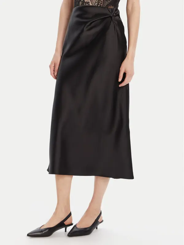 RINASCIMENTO Rinascimento Midi suknja CFC0125416003 Crna Regular Fit