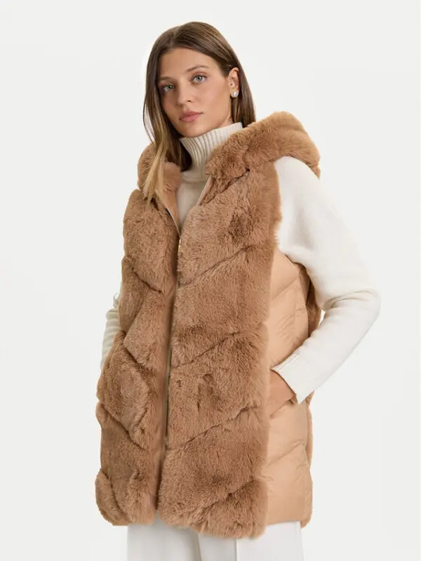RINASCIMENTO Rinascimento Sportski prsluk CFC0122220003 Bež Regular Fit
