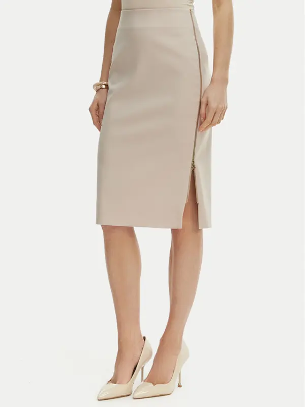 RINASCIMENTO Rinascimento Suknja olovka CFC0127985003 Bež Slim Fit