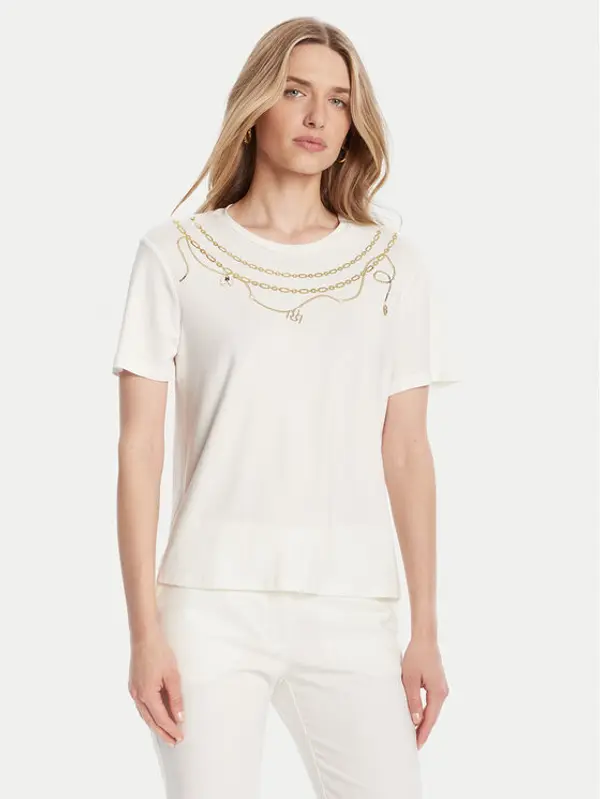 RINASCIMENTO Rinascimento T-shirt CFC0125707003 Bijela Regular Fit