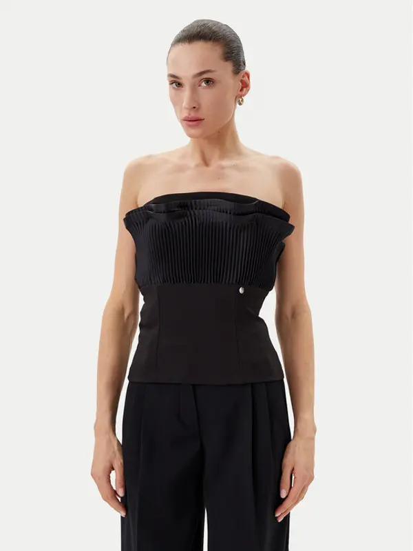 RINASCIMENTO Rinascimento Top CFC0019748002 Crna Slim Fit