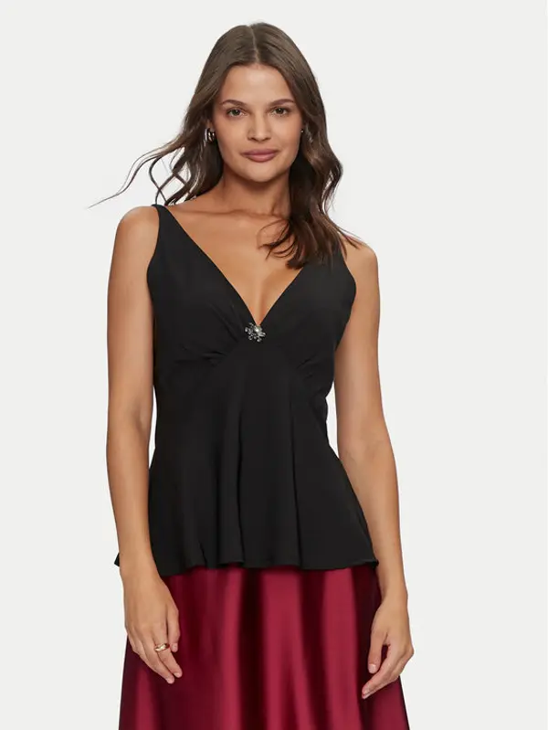 RINASCIMENTO Rinascimento Top CFC0119900003 Crna Regular Fit