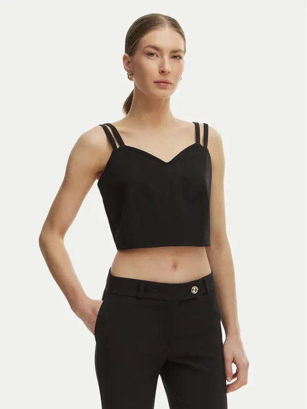RINASCIMENTO Rinascimento Top CFC0127891003 Crna Slim Fit
