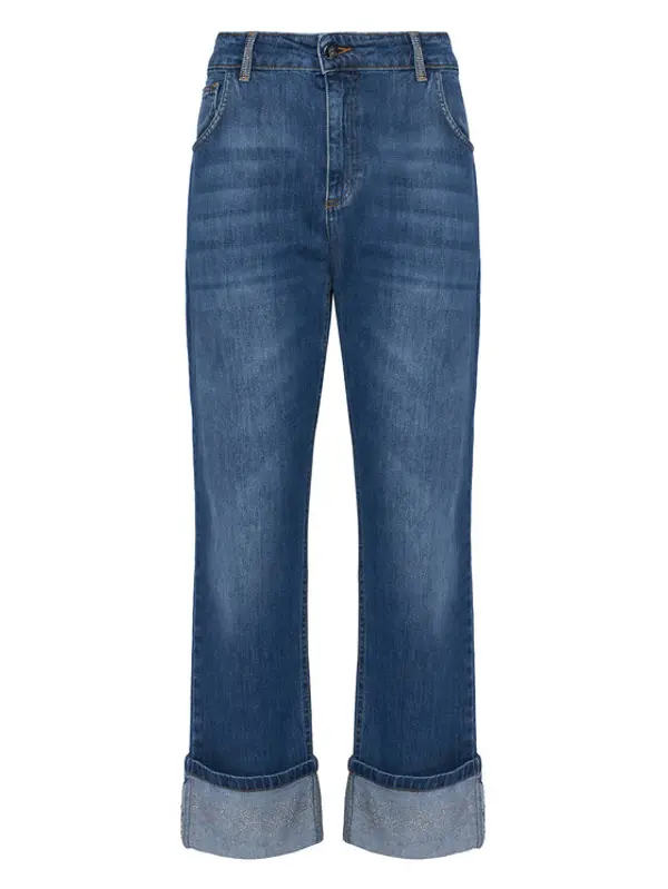 RINASCIMENTO Rinascimento Traperice CFC0125144003 Plava Loose Fit